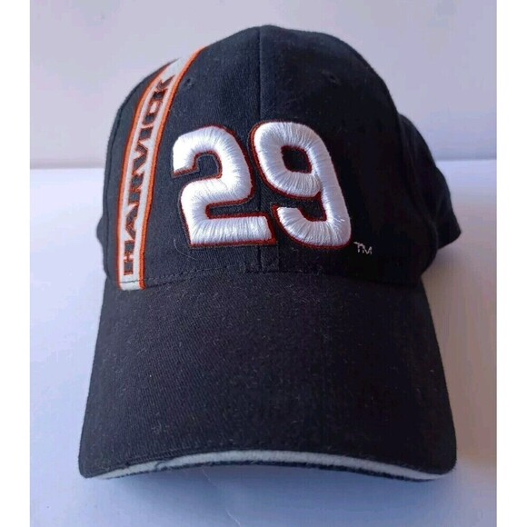 Nascar Kevin Harvick Cap Adjustable #29 Embroidered Black Hat - Picture 1 of 7